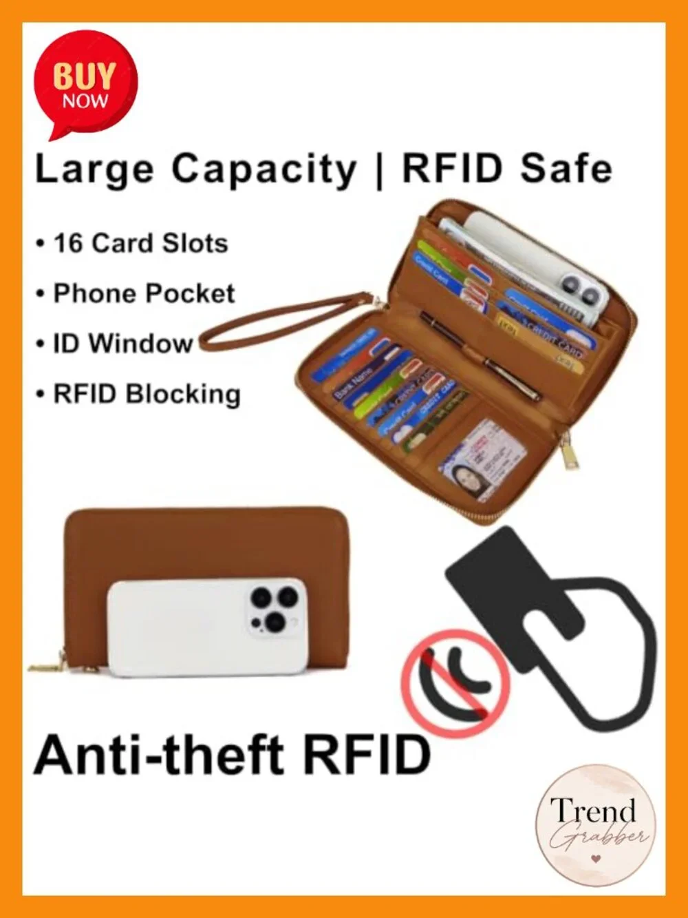Vegan Leather Satchel Handbag & Wallet Set with RFID Blocking, Structured,